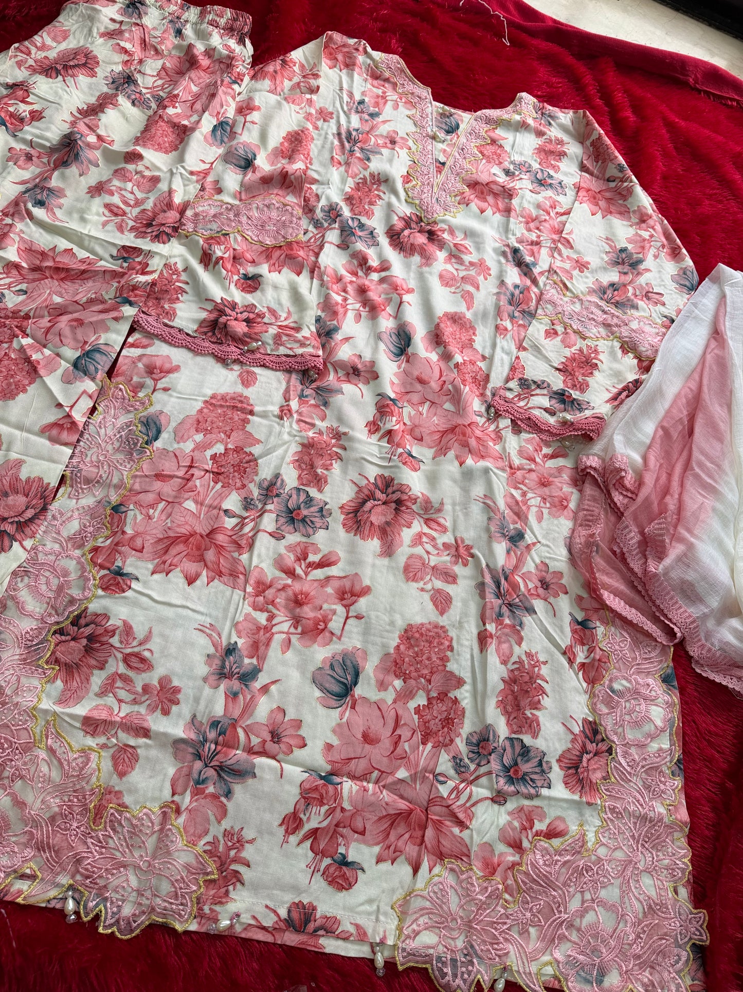 Rayon patchwork suits