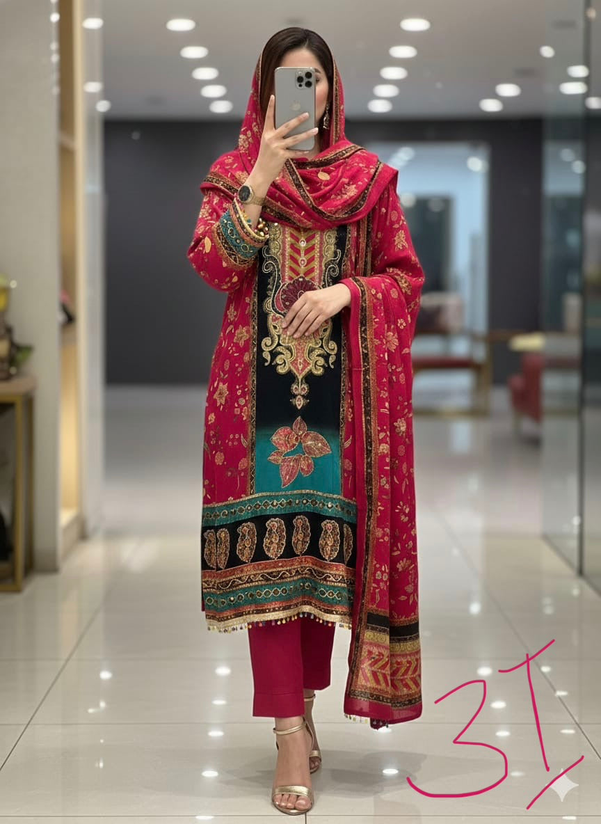 Pure crepe readymade suits select codes