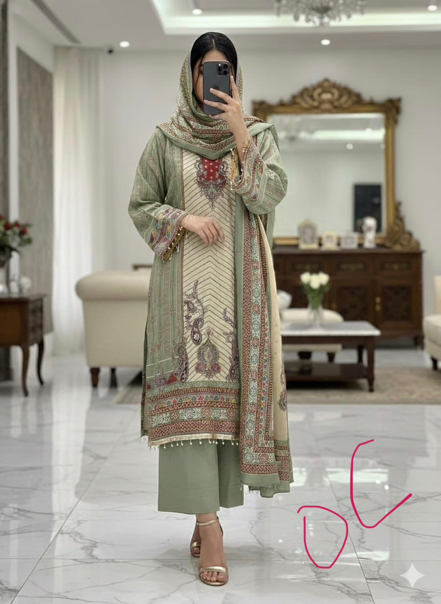 Pure crepe readymade and unstitched