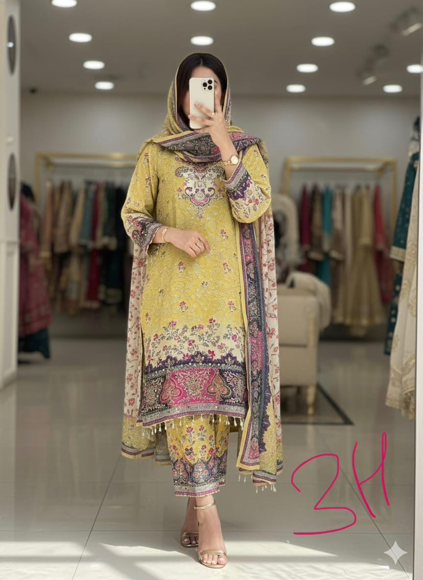 Pure crepe readymade suits select codes