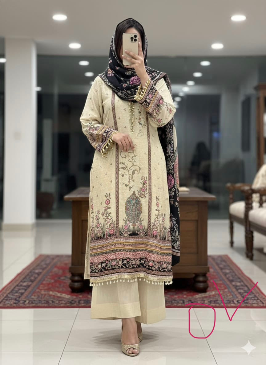 Pure crepe readymade and unstitched