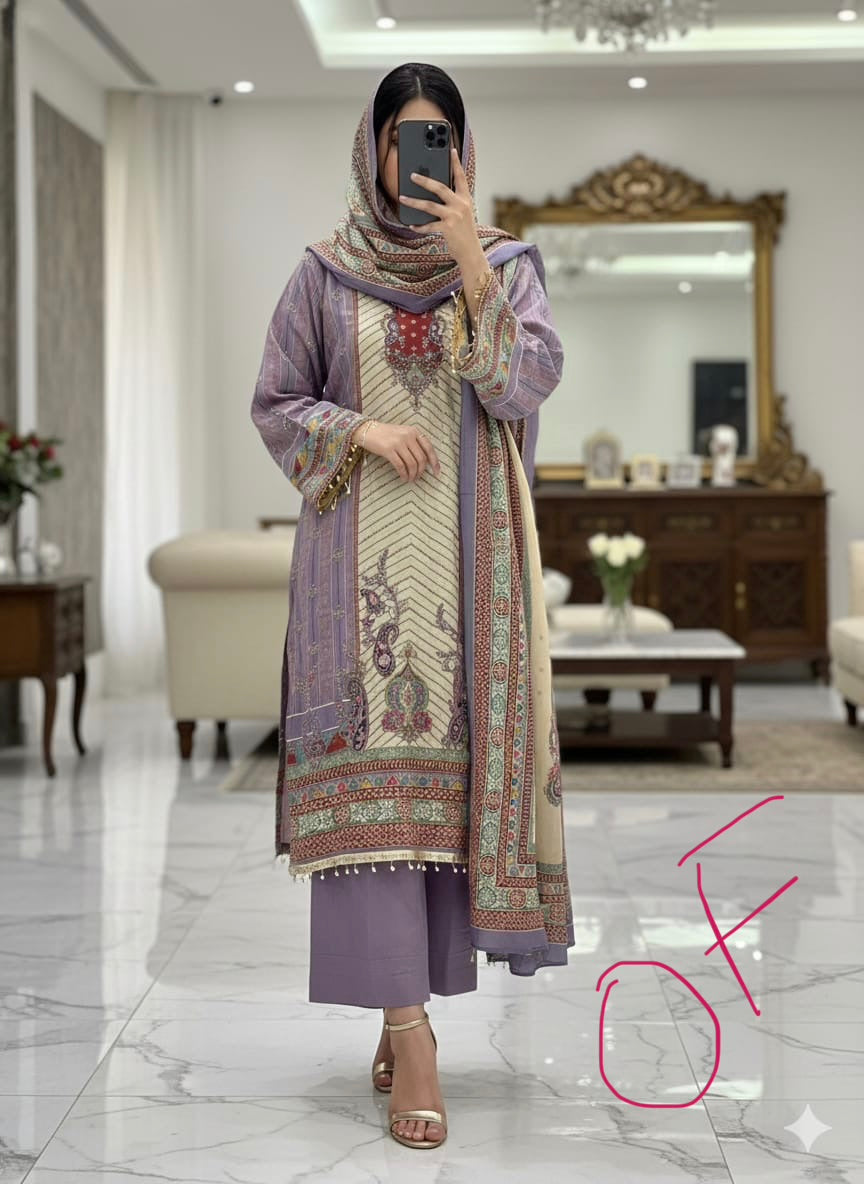 Pure crepe readymade and unstitched