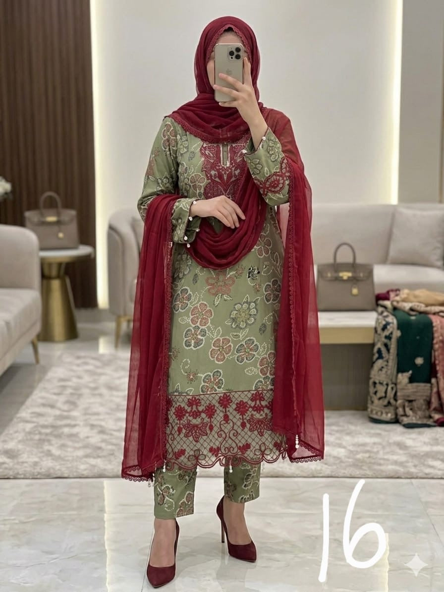 Rayon suits select codes & see sizes mentiond on pics order as per that