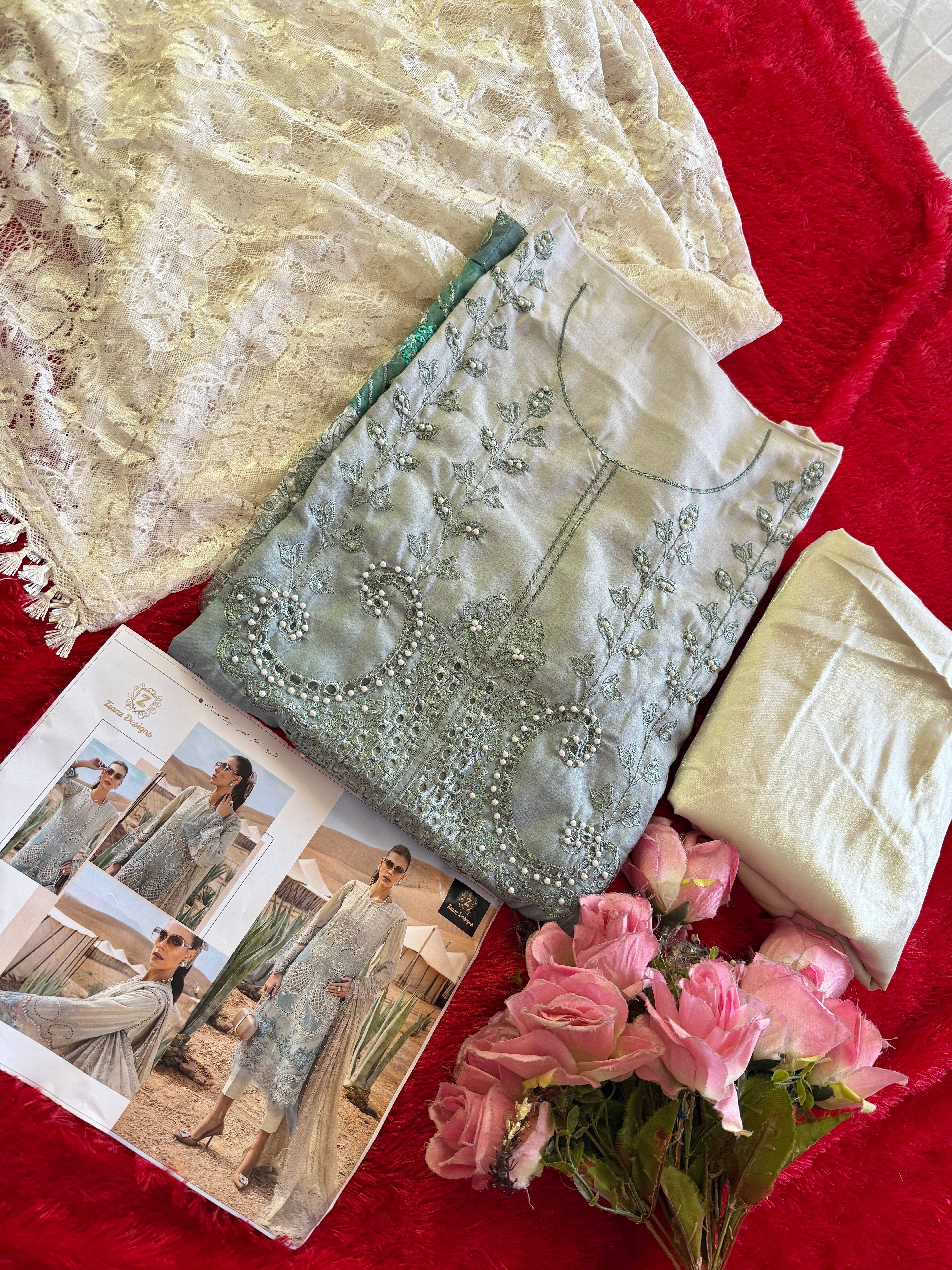 code 884 semi stitched – ZiaazDesigns