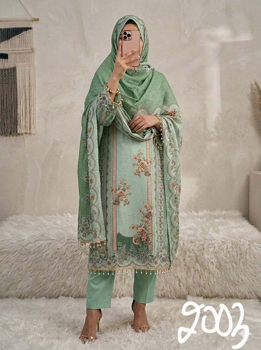 Pure crepe readymade and unstitched