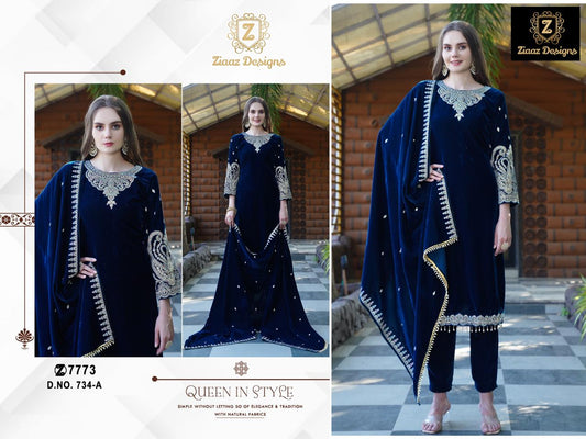 code 734 velvet get free suit cotton