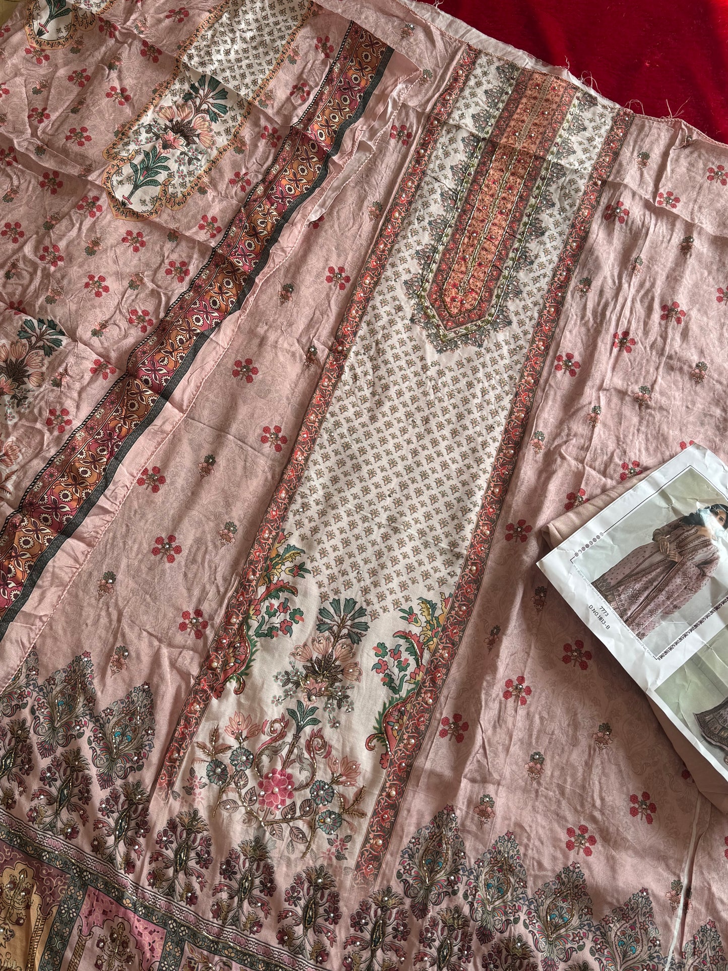 Pure muslin Unstitched suits offer pcs