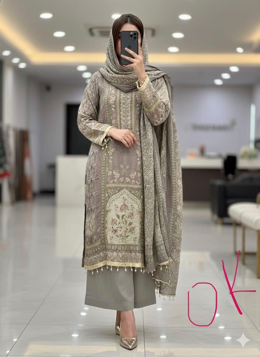 Pure crepe readymade and unstitched