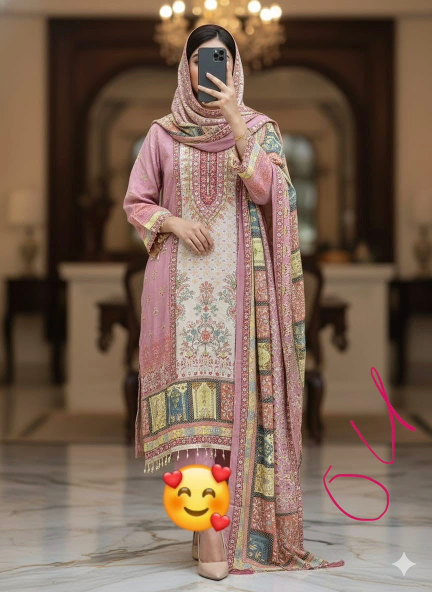 Pure crepe readymade and unstitched