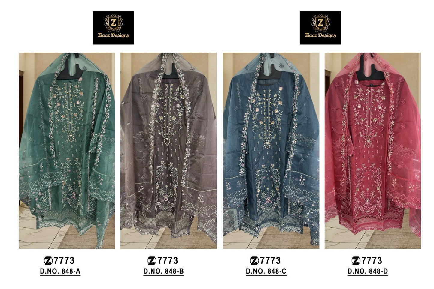eid outfits organza readymade