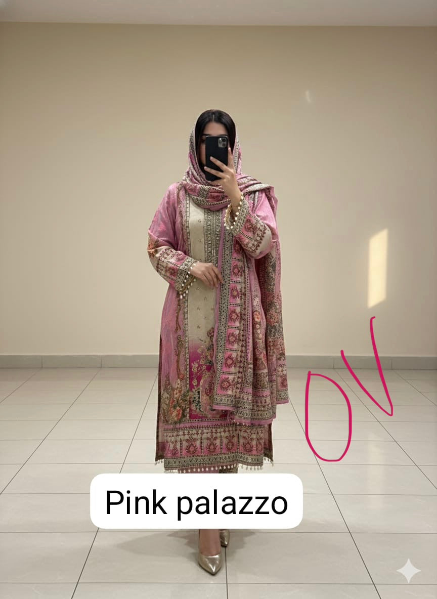 Pure crepe readymade and unstitched