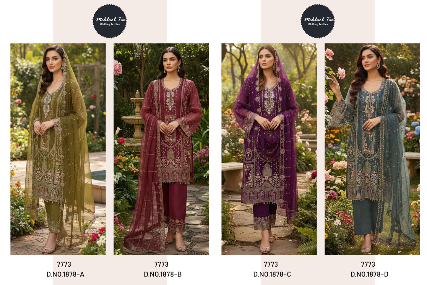 semi stitched suits organza/chiffon