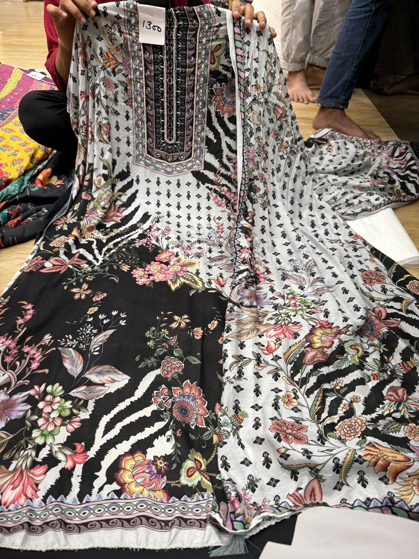 Pure muslin Unstitched suits offer pcs