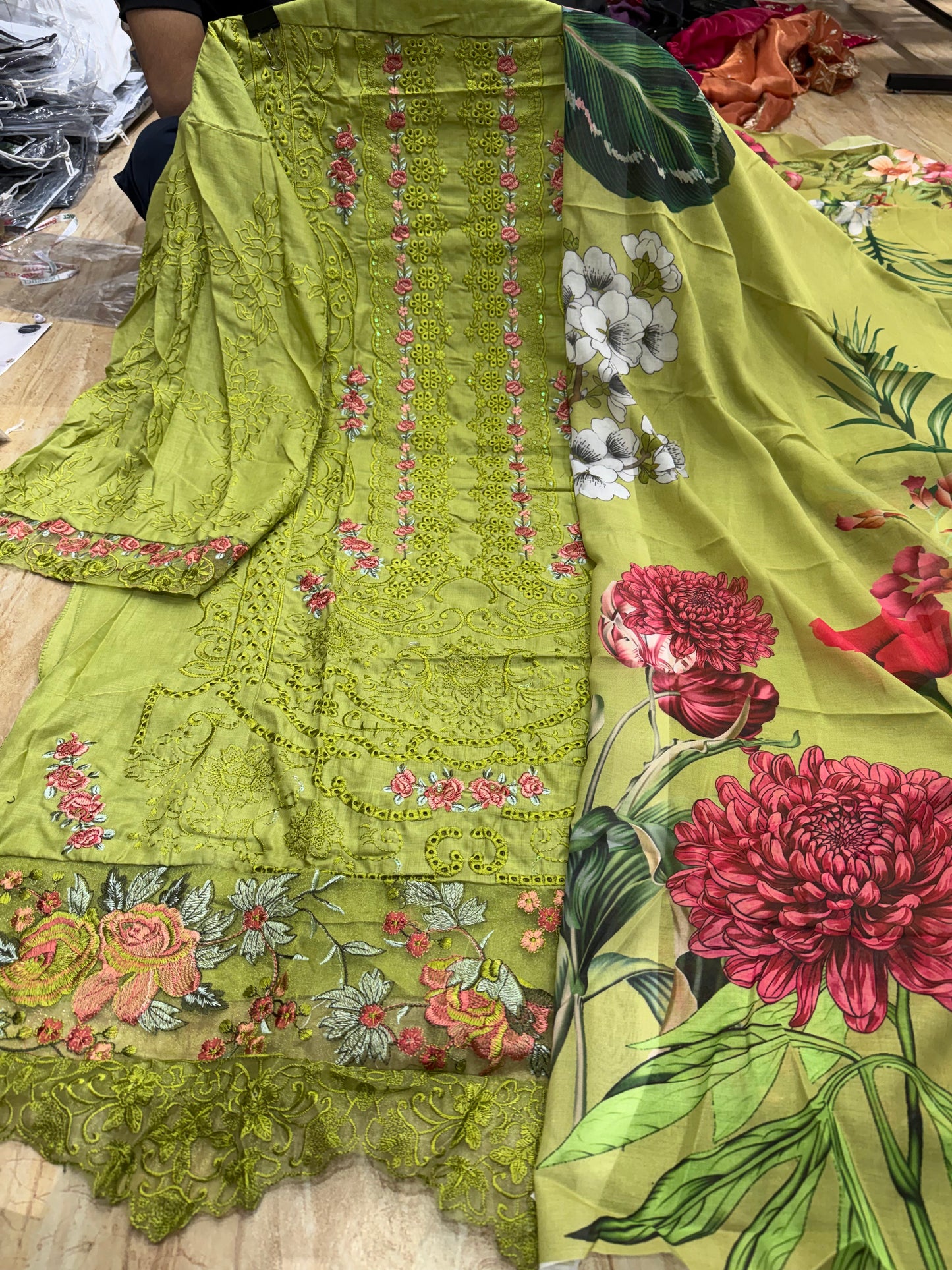 code 1716 cotton semi stitched