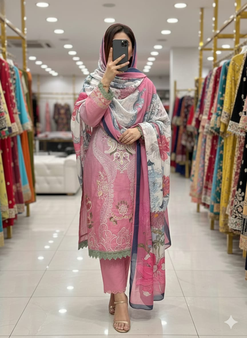 code 1066 1075 semi stitched readymade with lace