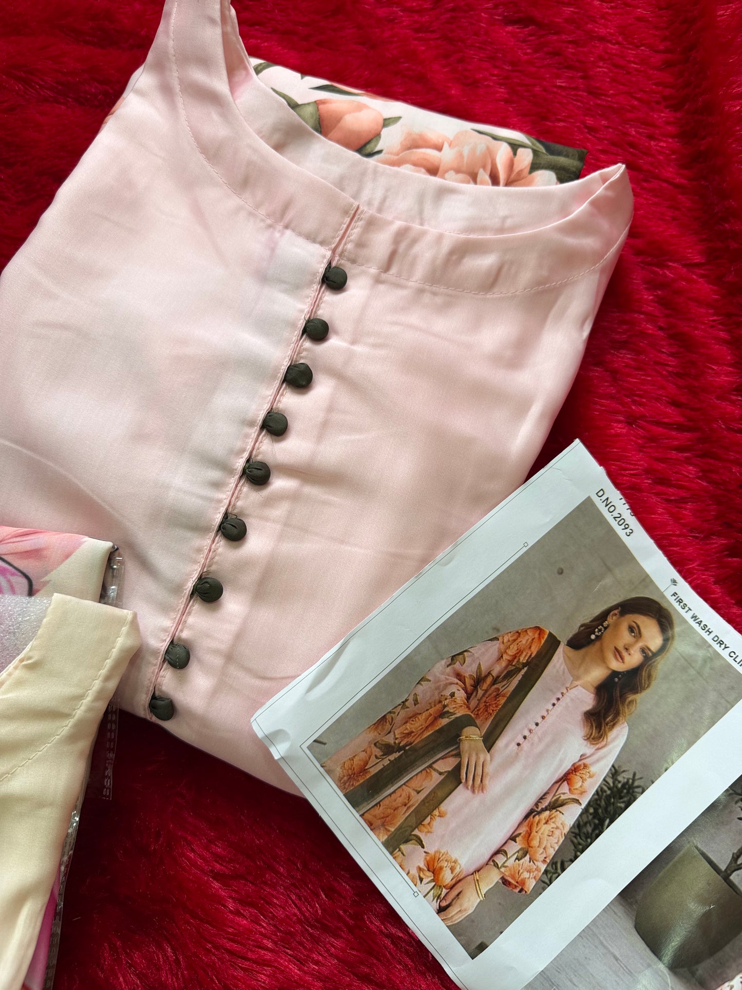 Code Armani satin outfit