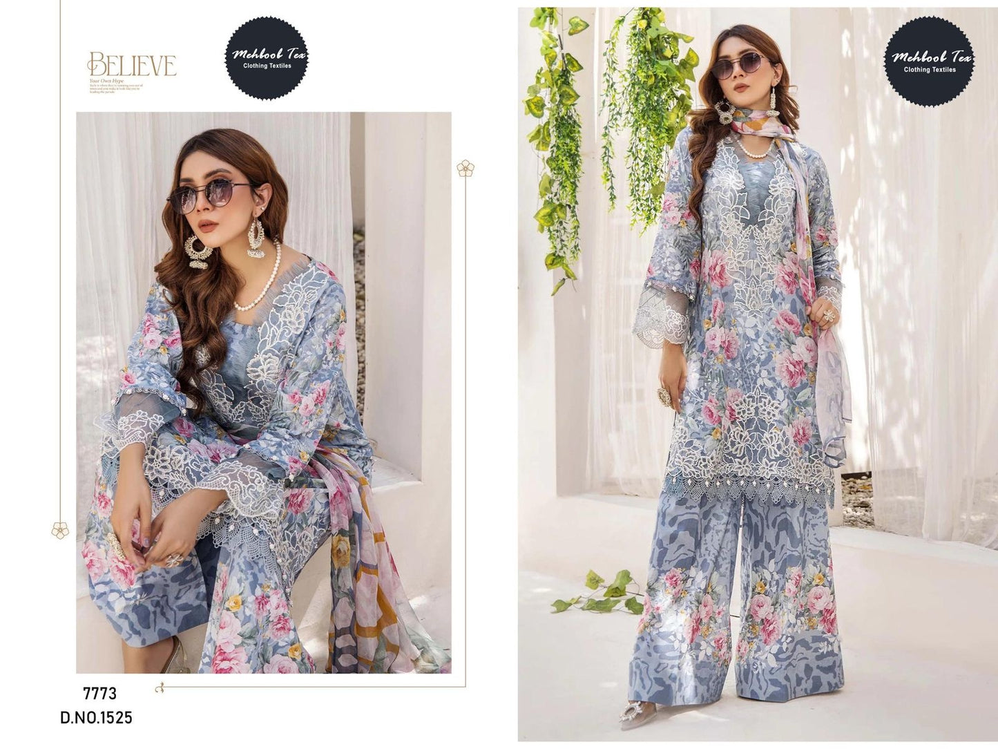 adans lawn code 1525 1531A unstitched suits