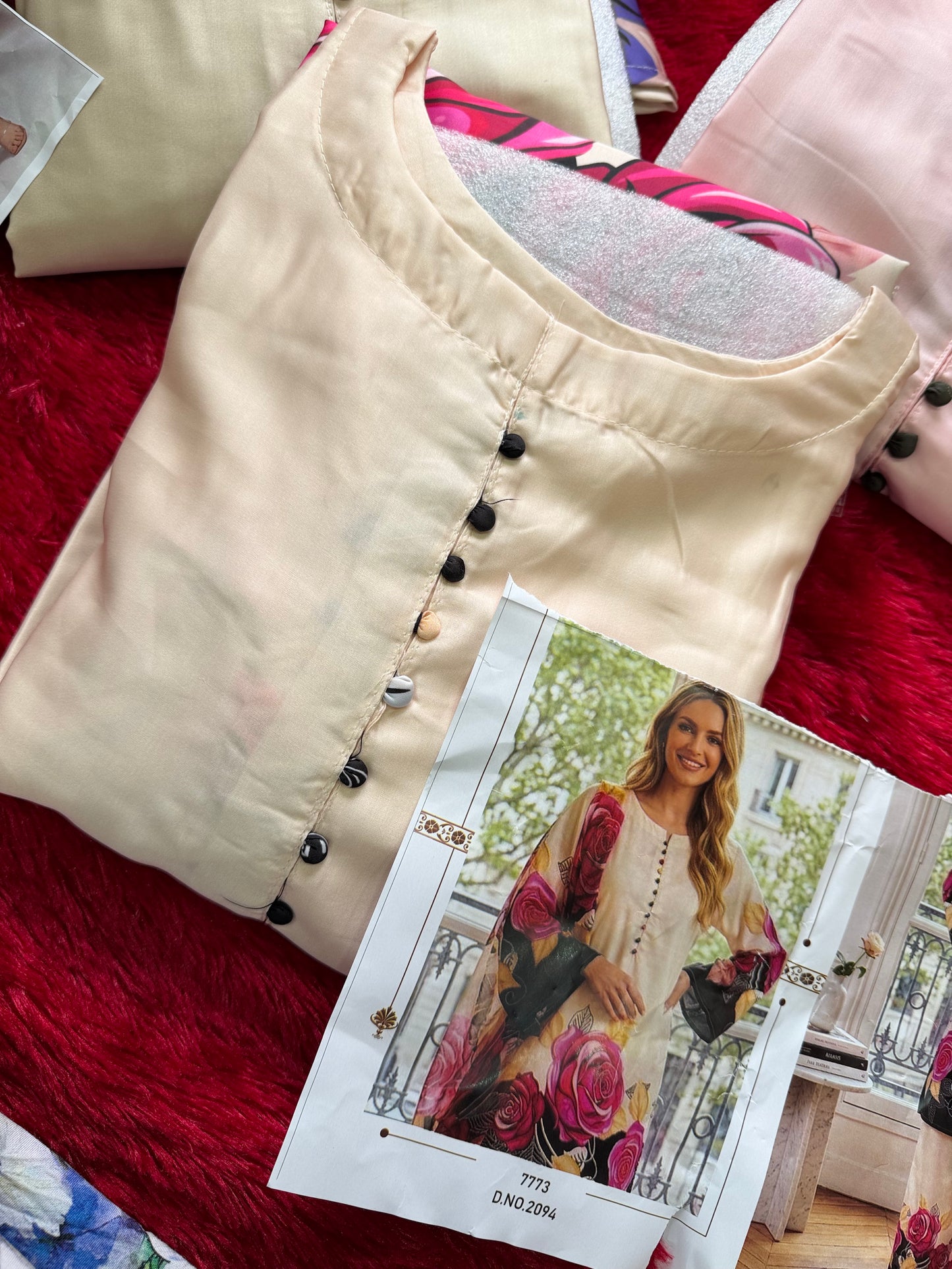 Code Armani satin outfit