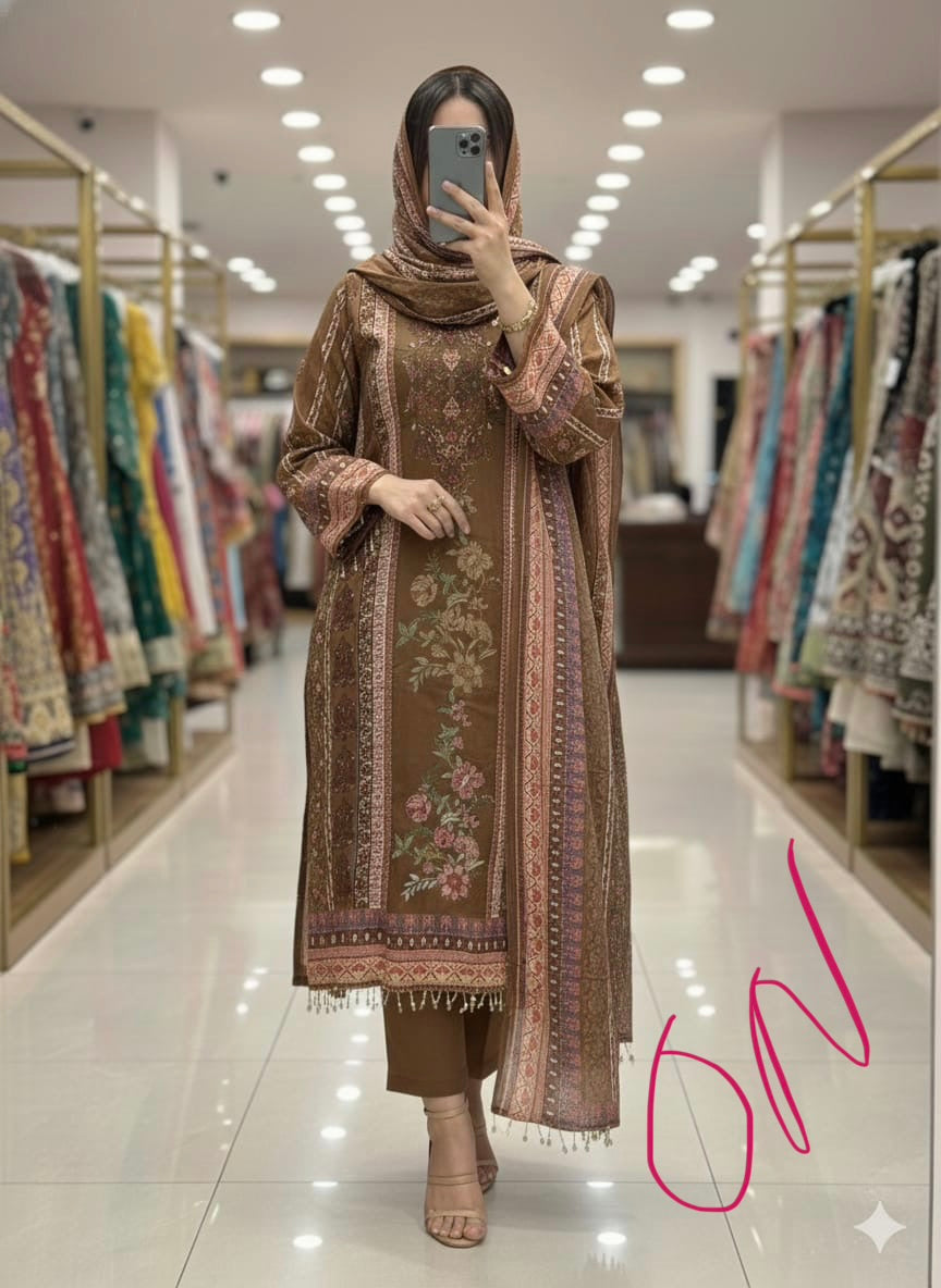 Pure crepe readymade and unstitched