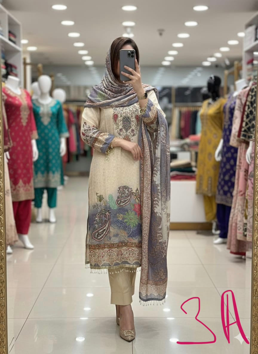 Pure crepe readymade suits select codes