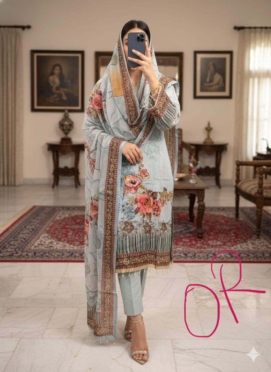 Pure crepe readymade and unstitched