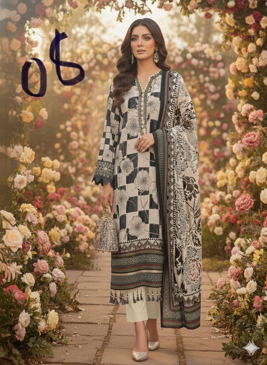 Pure crepe suits unstitched