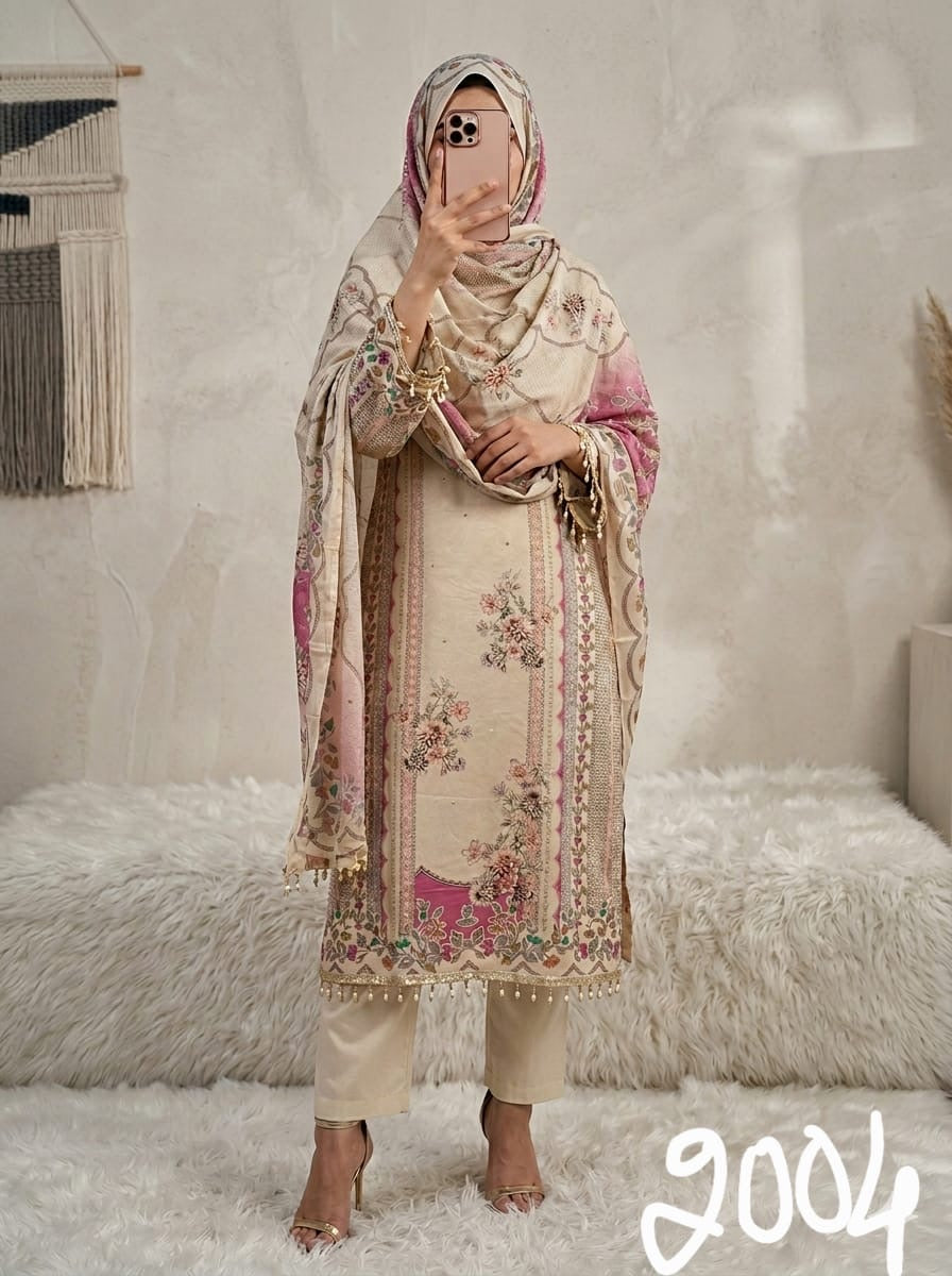 Pure crepe readymade and unstitched