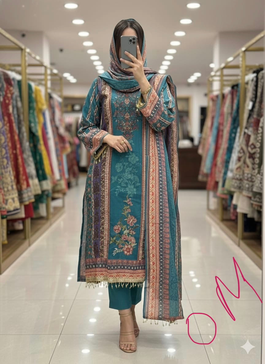 Pure crepe readymade and unstitched