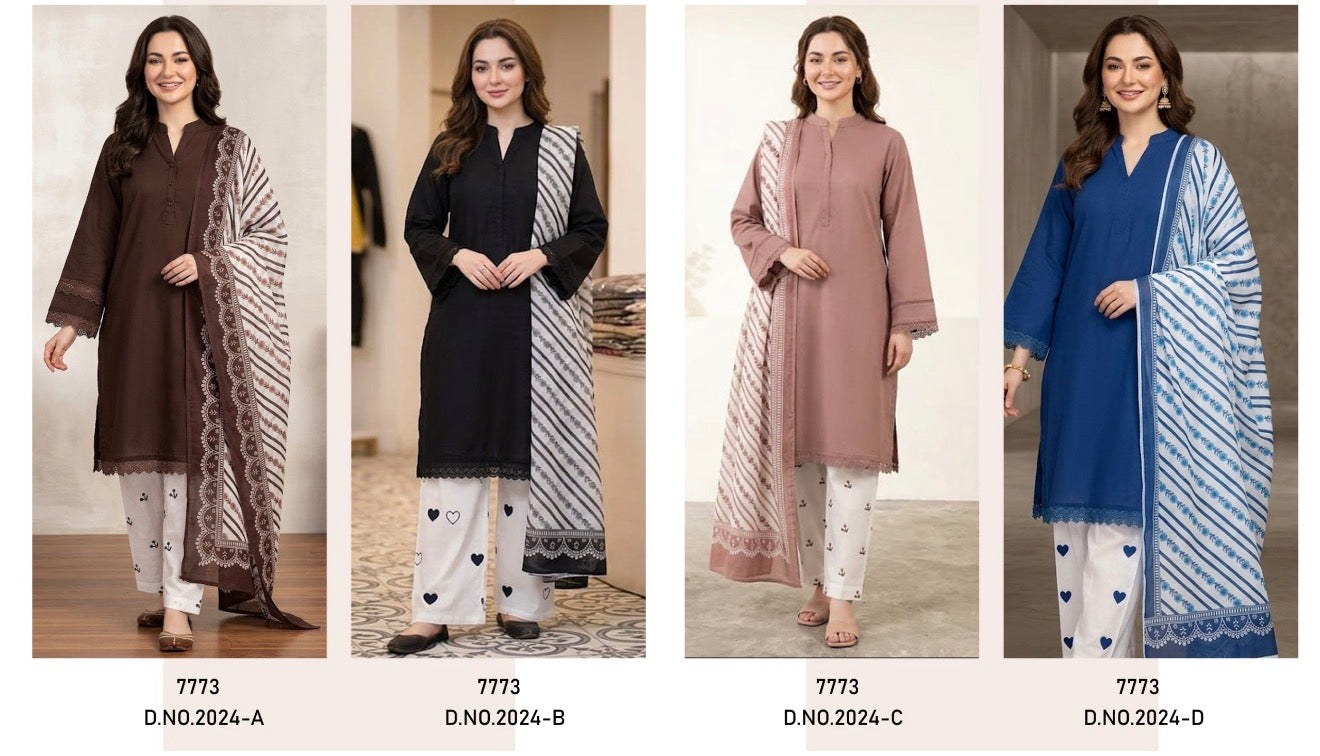Cotton readymade check all images codes on model pics hania suits