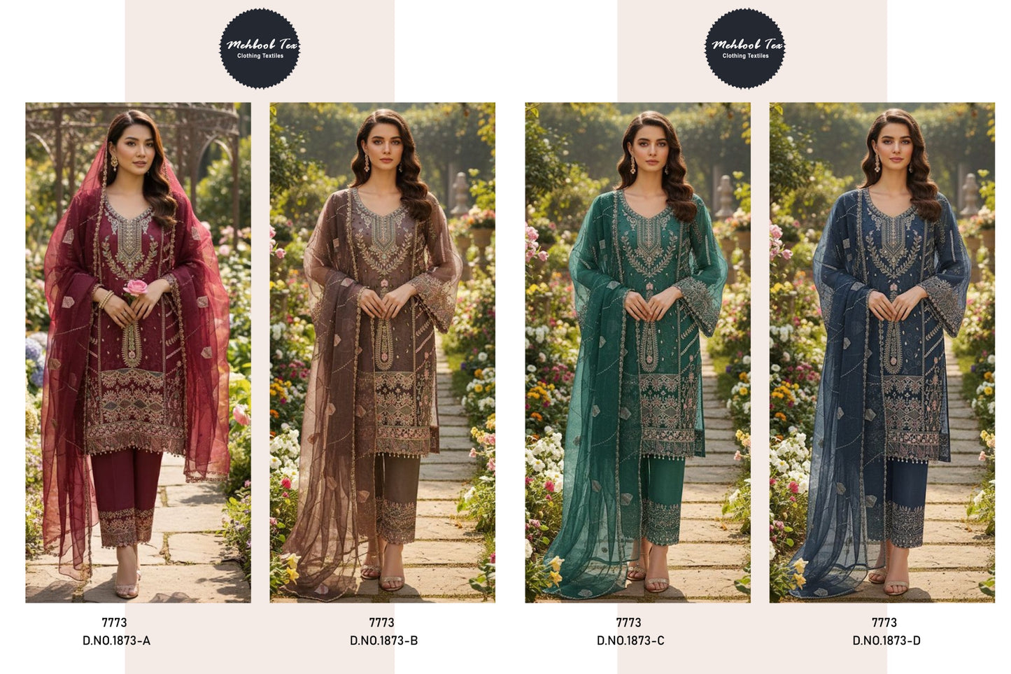 semi stitched suits organza/chiffon