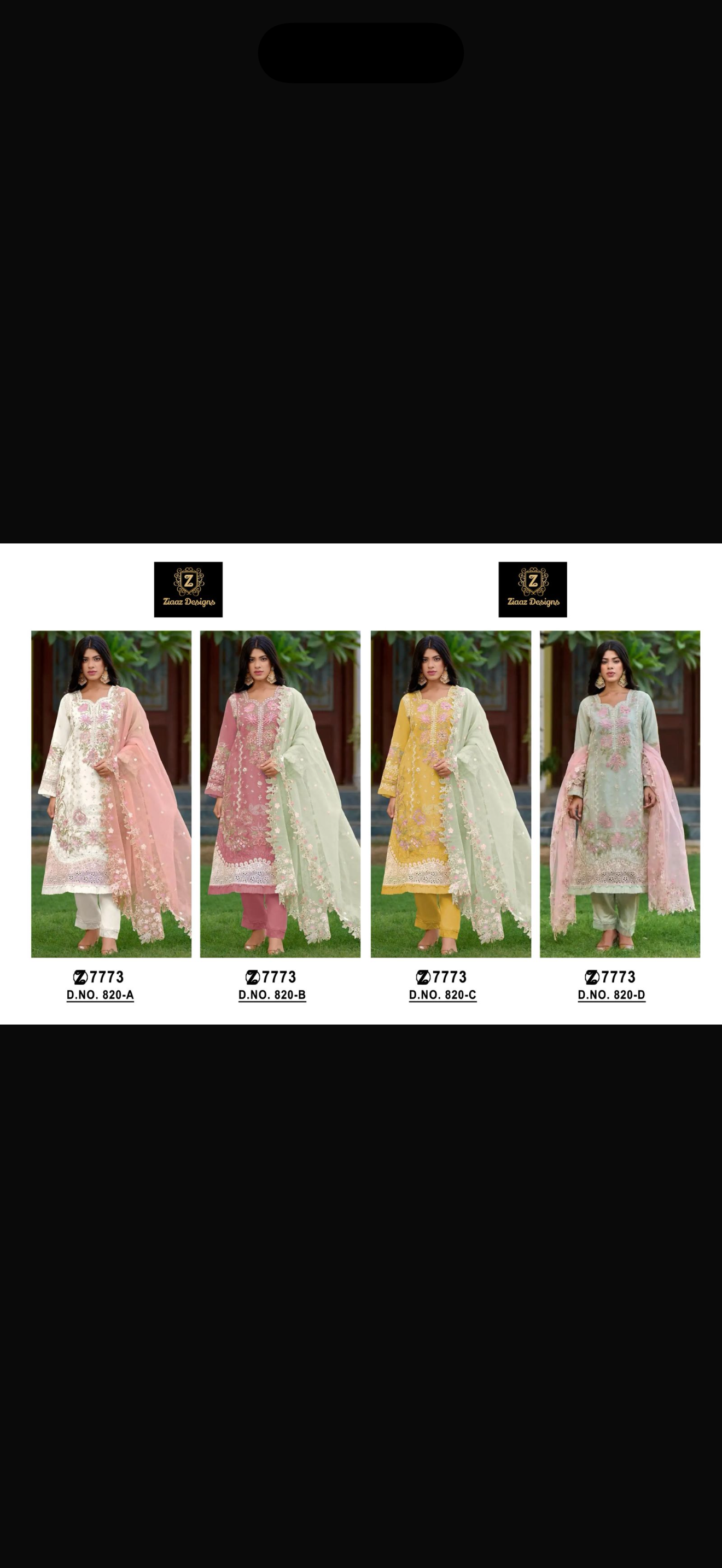 eid outfits readymade code 820