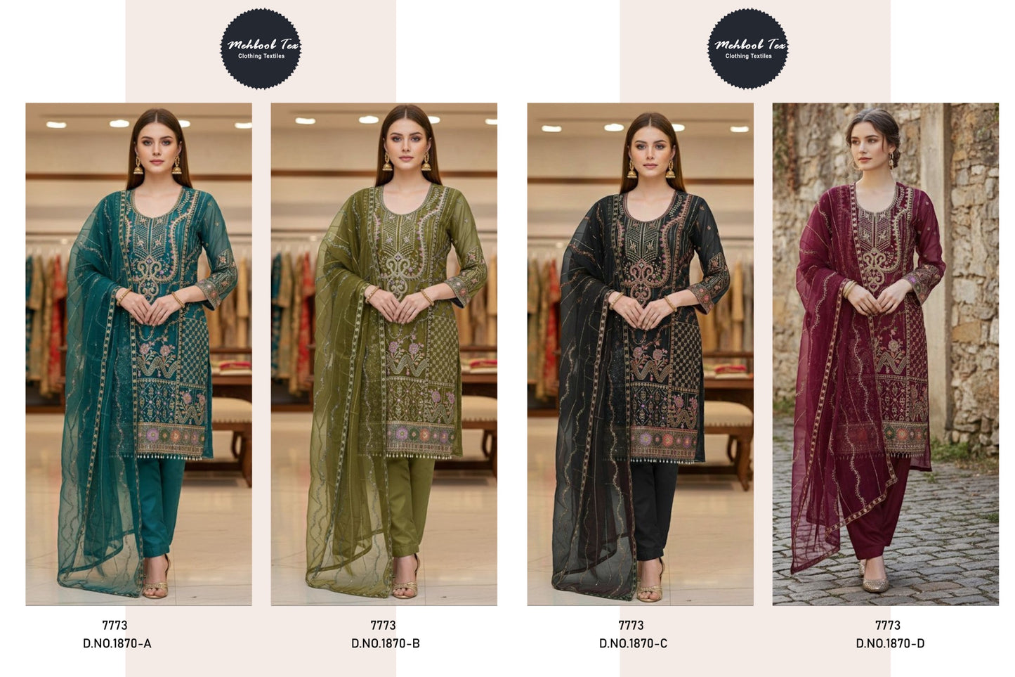 semi stitched suits organza/chiffon