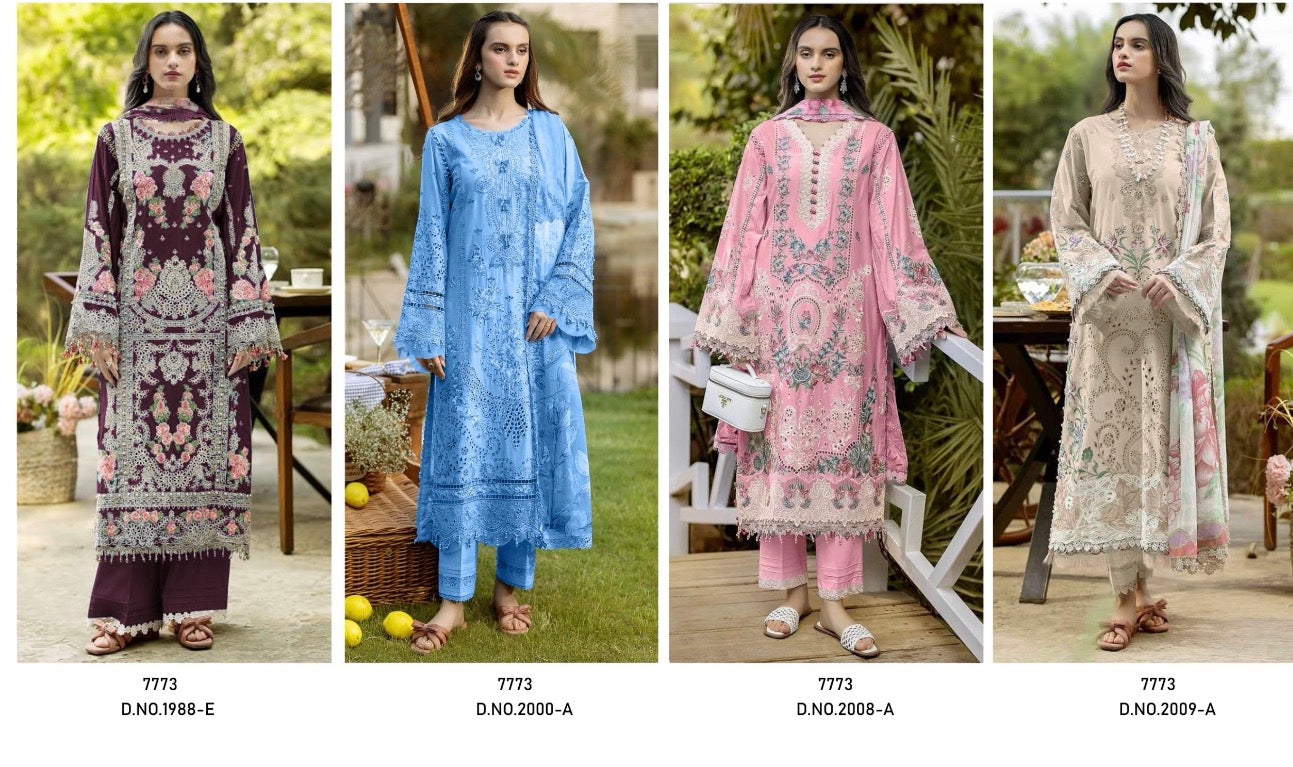 Cotton readymade check all images codes on model pics hania suits