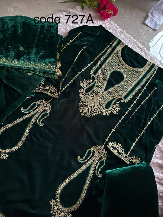 code 727 velvet get free suit cotton