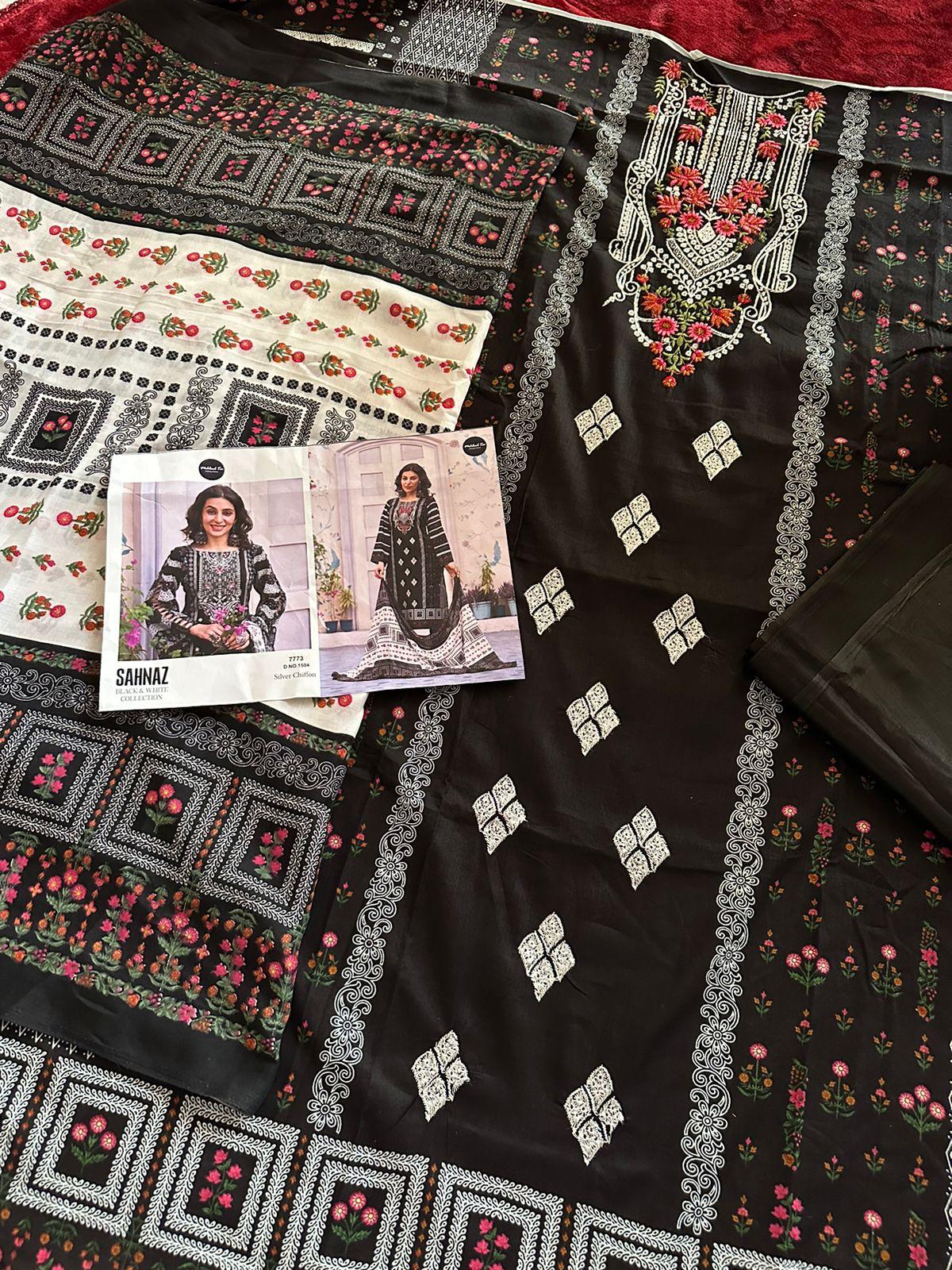 cotton self unstitched suits