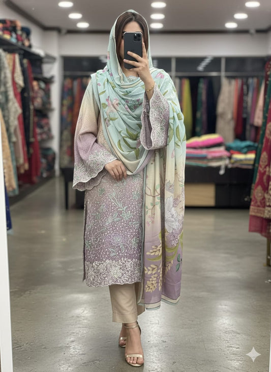 code 1066 1075 semi stitched readymade with lace