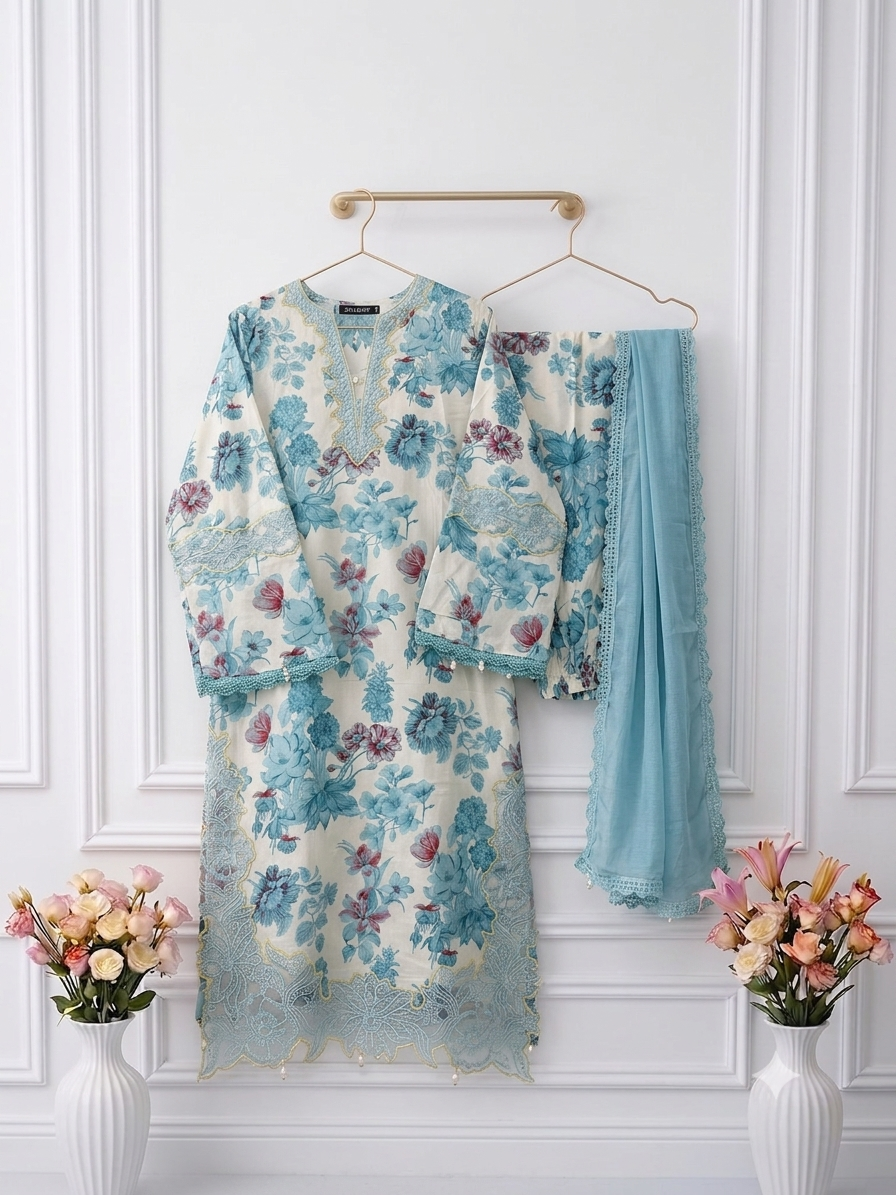 Rayon patchwork suits