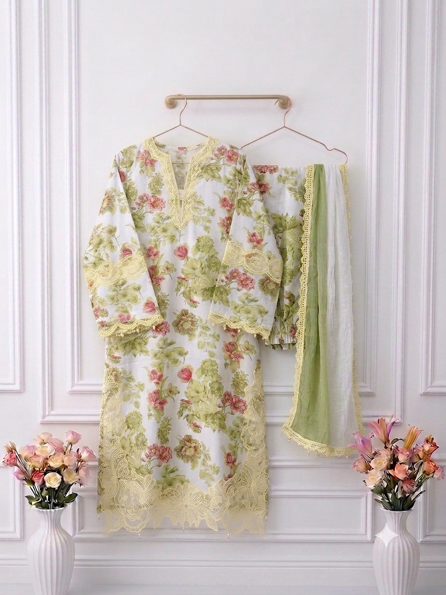 Rayon patchwork suits