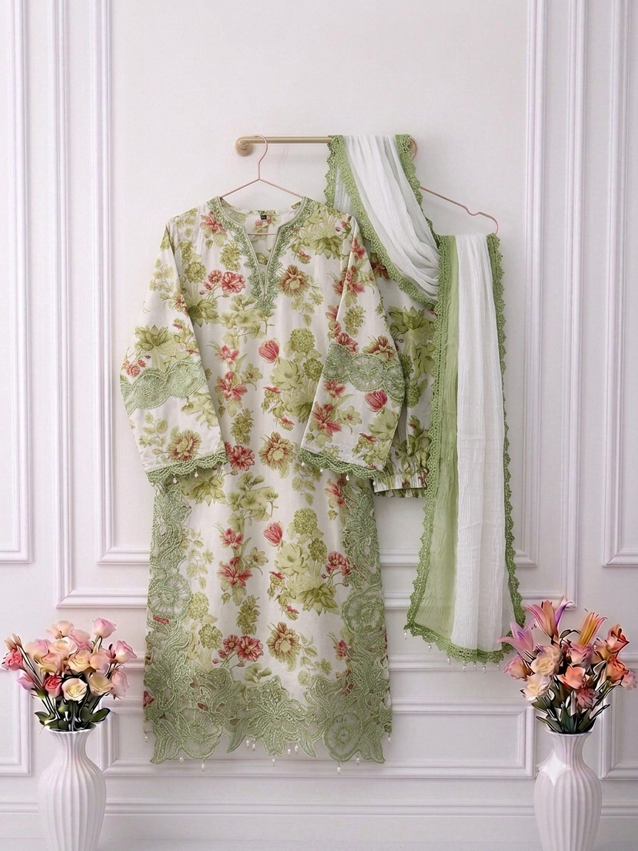 Rayon patchwork suits