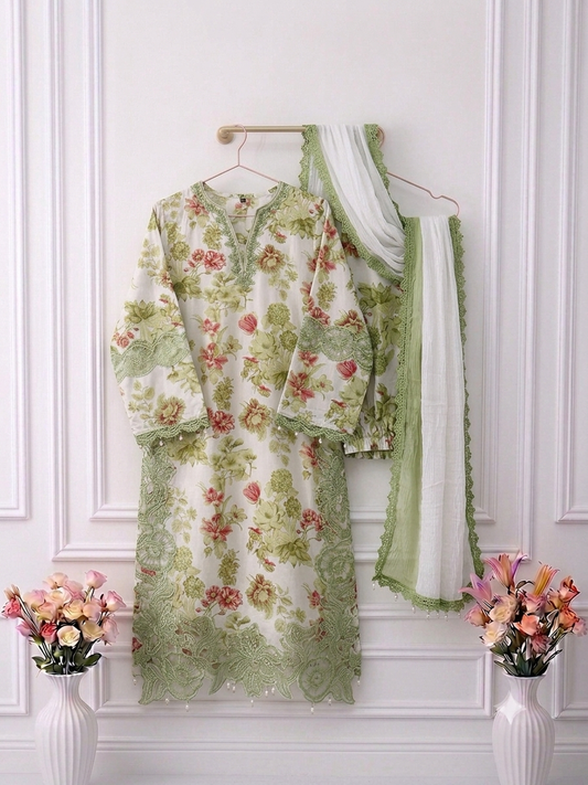 Rayon patchwork suits
