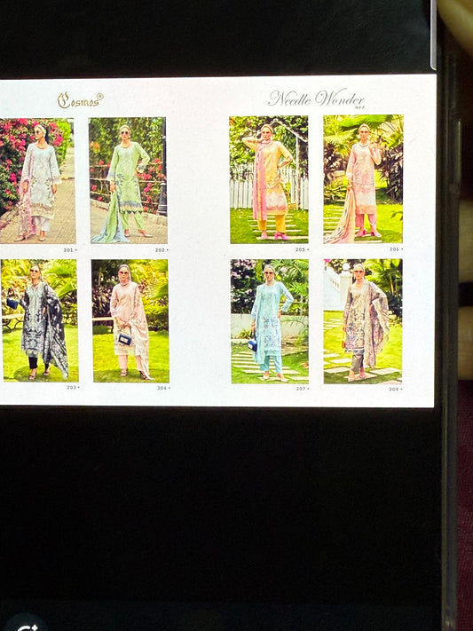 Pure cotton lawn suits