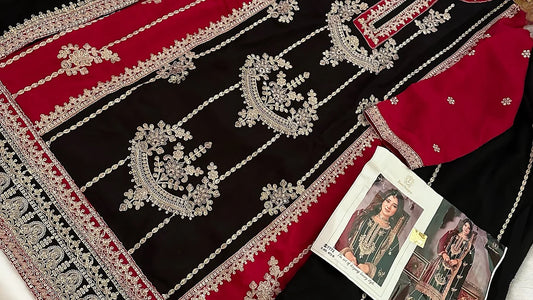 code 472 black semi kameez xxl bottoms sale